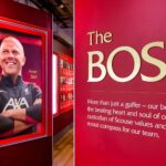 Liverpool FC Museum - Arne Slot Poster of Arne Slot with the text "The BOSS".